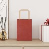 Sacs en papier 250 pcs avec poignées rouge 15x8x21 cm 