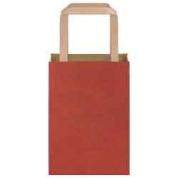 Sacs en papier 250 pcs avec poignées rouge 15x8x21 cm 