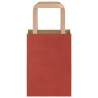 Sacs en papier 250 pcs avec poignées rouge 15x8x21 cm 