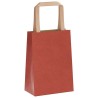 Sacs en papier 250 pcs avec poignées rouge 15x8x21 cm 