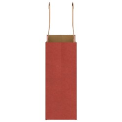 Sacs en papier 250 pcs avec poignées rouge 15x8x21 cm 