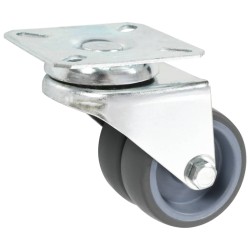 32 pcs Roulettes pivotantes doubles 50 mm 