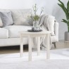 Table basse Blanc Ø 55x45 cm Bois massif de pin 