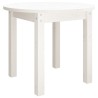 Table basse Blanc Ø 55x45 cm Bois massif de pin 