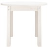 Table basse Blanc Ø 55x45 cm Bois massif de pin 