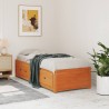 Lit de jour sans matelas cire marron 80x200 cm bois pin massif 