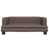Lit pour chien marron 80x45x30 cm similicuir 
