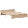 Cadre de lit sans matelas 140x190 cm bois de pin massif 