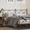 Tête de lit métal noir 150 cm 