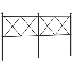 Tête de lit métal noir 150 cm 