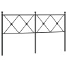 Tête de lit métal noir 150 cm 