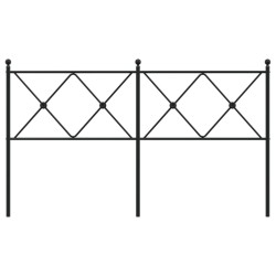 Tête de lit métal noir 150 cm 