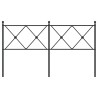 Tête de lit métal noir 150 cm 