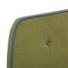 Cadre de lit sans matelas vert tissu 90x200 cm 