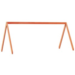 Lit haut sans matelas cire marron 75x190 cm bois de pin massif 