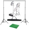 Kit de studio photo avec ensemble d'éclairage et toile de fond 