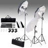 Kit de studio photo avec ensemble d'éclairage et toile de fond 