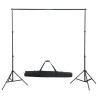 Kit de studio photo avec ensemble d'éclairage et toile de fond 