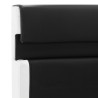 Cadre de lit avec LED sans matelas noir 140x200 cm similicuir 