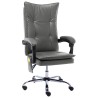 Chaise de bureau de massage Anthracite Similicuir 