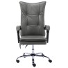 Chaise de bureau de massage Anthracite Similicuir 