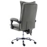 Chaise de bureau de massage Anthracite Similicuir 