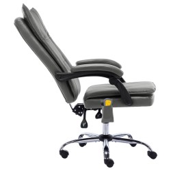 Chaise de bureau de massage Anthracite Similicuir 