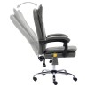 Chaise de bureau de massage Anthracite Similicuir 