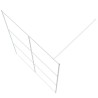 Paroi de douche Blanc 140x195 cm Verre ESG transparent 