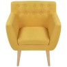 Fauteuil jaune tissu 