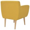 Fauteuil jaune tissu 