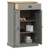 Armoire à chaussures VIGO gris 60x35x96 cm bois massif de pin 