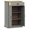 Armoire à chaussures VIGO gris 60x35x96 cm bois massif de pin 
