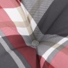 Coussins de palette lot de 2 motif à carreaux rouge tissu 