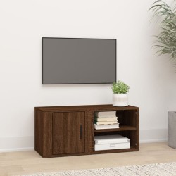 Meuble TV Chêne marron 80x31,5x36 cm Bois d'ingénierie 