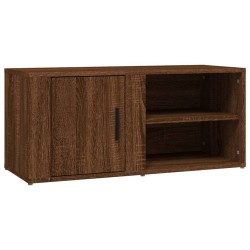 Meuble TV Chêne marron 80x31,5x36 cm Bois d'ingénierie 