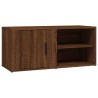 Meuble TV Chêne marron 80x31,5x36 cm Bois d'ingénierie 