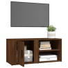Meuble TV Chêne marron 80x31,5x36 cm Bois d'ingénierie 