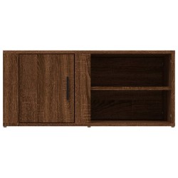 Meuble TV Chêne marron 80x31,5x36 cm Bois d'ingénierie 