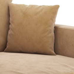 Canapé à 2 places Marron 120 cm Velours 