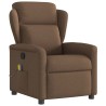 Fauteuil de massage inclinable Marron Tissu 