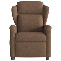 Fauteuil de massage inclinable Marron Tissu 