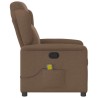 Fauteuil de massage inclinable Marron Tissu 