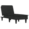 Chaise longue noir velours 