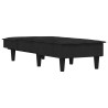 Chaise longue noir velours 