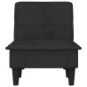 Chaise longue noir velours 