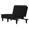Chaise longue noir velours 