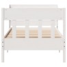 Cadre de lit sans matelas blanc 90x190 cm bois de pin massif 