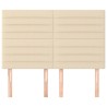 Têtes de lit 4 pcs Crème 72x5x78/88 cm Tissu 