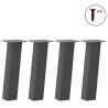 Pieds de table basse 4 pièces Anthracite 42 cm Acier 